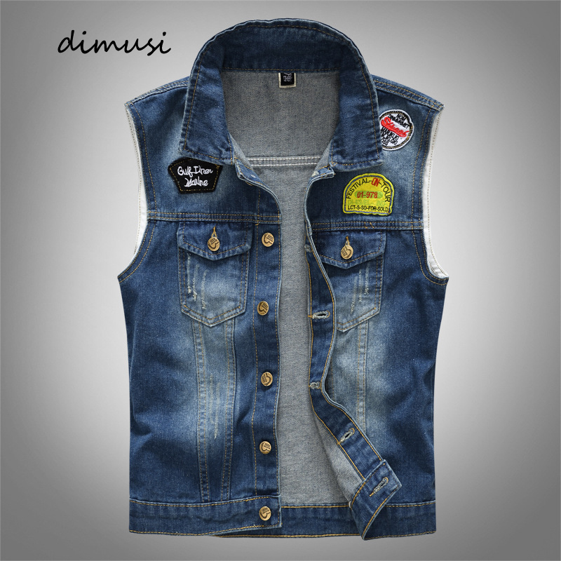 Men'S Shoes For Jeans - Spring Summber Men's Denim Vests Vintage