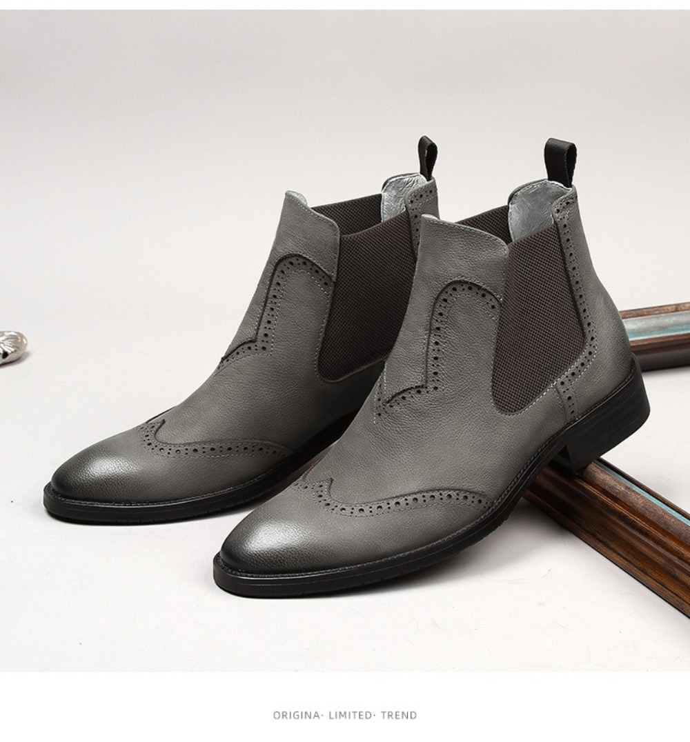 Fashion Grey Chelsea Boots Men - Chelsea Boots Suede review and price