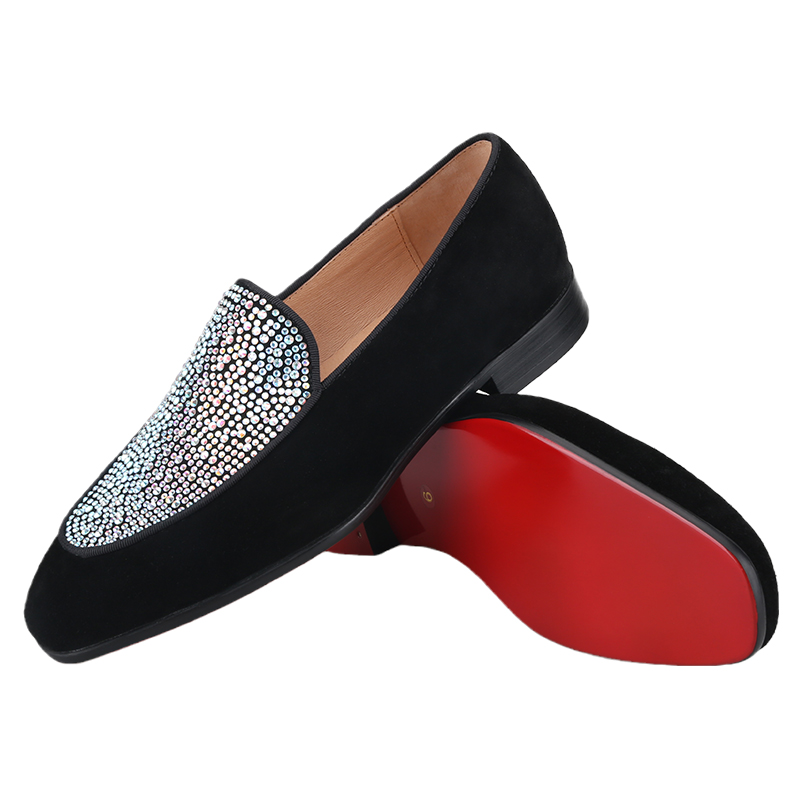 Piergitar Handmade Black Suede - Men Shoes Red Bottom review and price