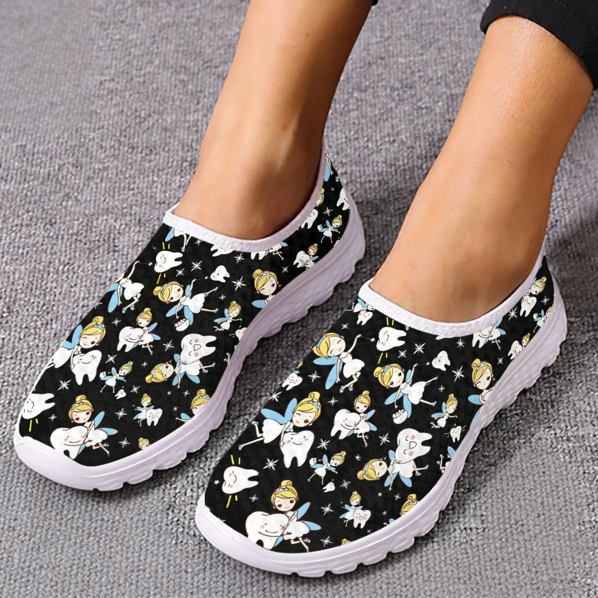 Cute Cartoon Nurse Elf/Teeth M - Men'S Shoes For Tennis review and price