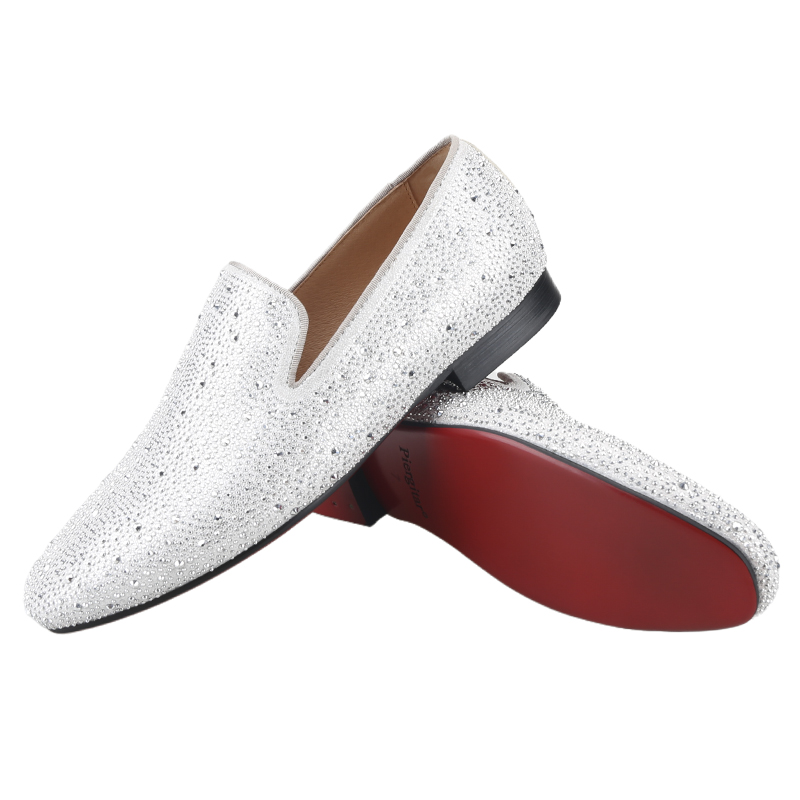 Piergitar Sliver Genuine Leath - Men Shoes Red Bottom review and price