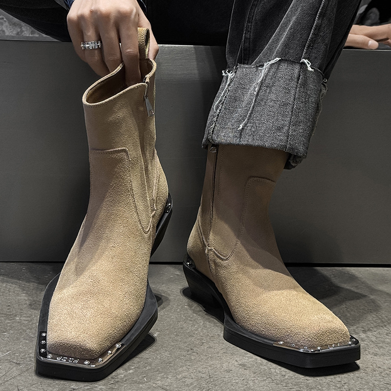 England style men casual party - Chelsea Boots Suede review and price