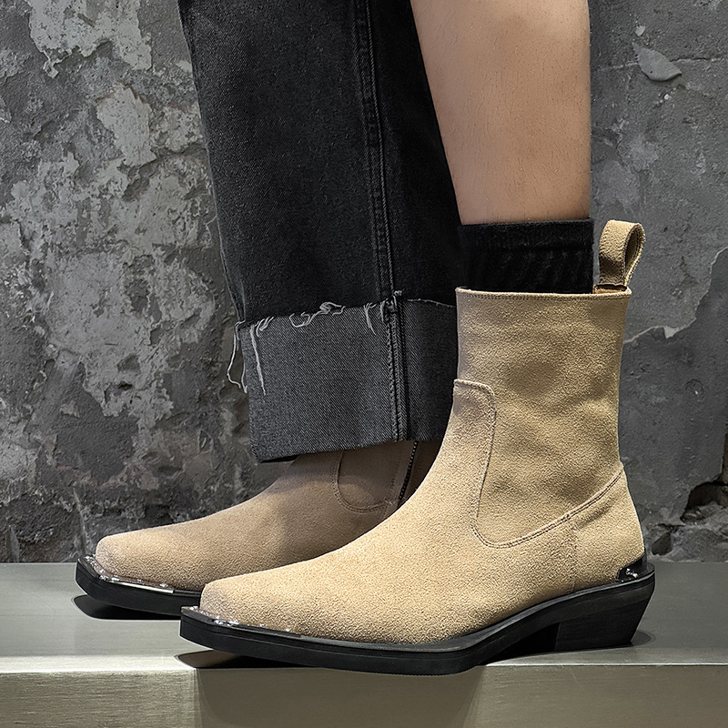 England style men casual party - Chelsea Boots Suede review and price