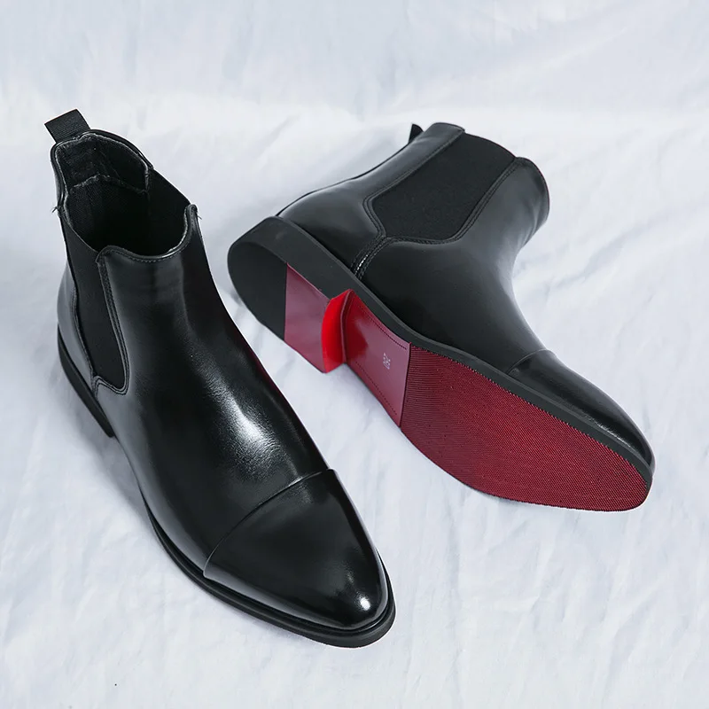 Men's Boots Business Ankle Boo - Men Shoes Red Bottom review and price