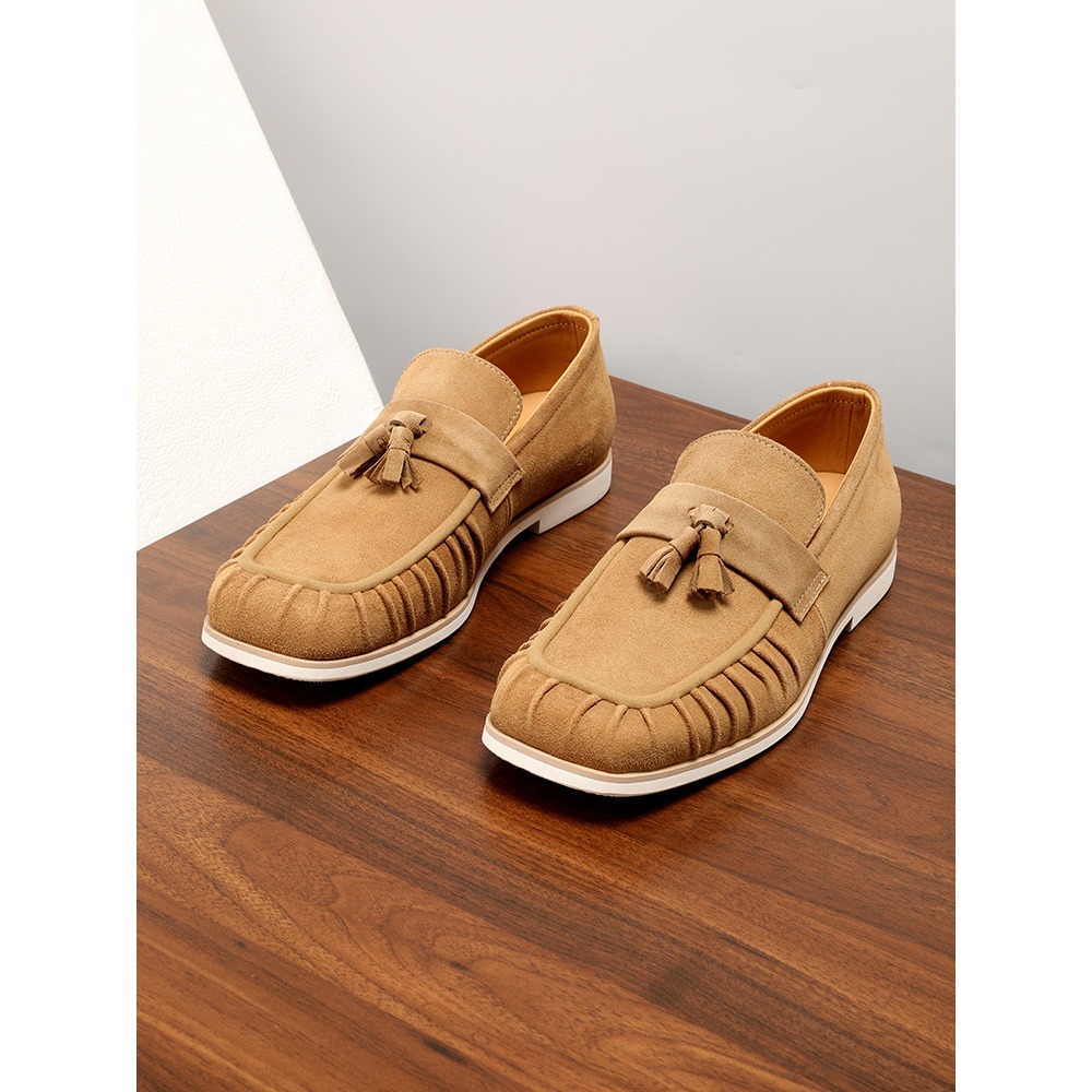 Genuine Leather Tassel Suede S - Men'S Shoes Drivers review and price